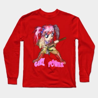 girl power elf fighter Long Sleeve T-Shirt